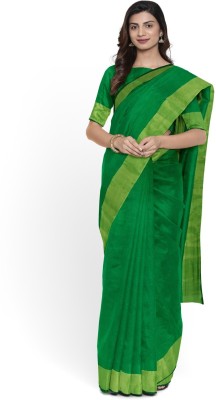 Guru Alankar Printed Daily Wear Georgette Saree(Green)