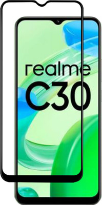 VAlight Edge To Edge Tempered Glass for realme C30, Realme C30(Pack of 1)