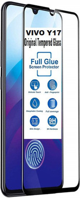 UNITACH Edge To Edge Tempered Glass for Vivo Y17 Original Tempered Glass(Pack of 1)