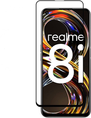 kentop Edge To Edge Tempered Glass for Realme 8i(Pack of 1)