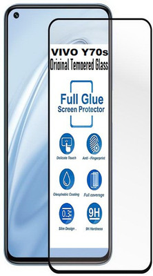 UNITACH Edge To Edge Tempered Glass for Vivo Y 70s Original Tempered Glass(Pack of 1)