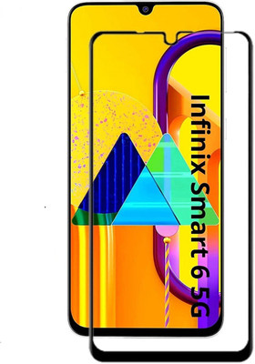 kentop Edge To Edge Tempered Glass for Infinix Smart 6(Pack of 1)