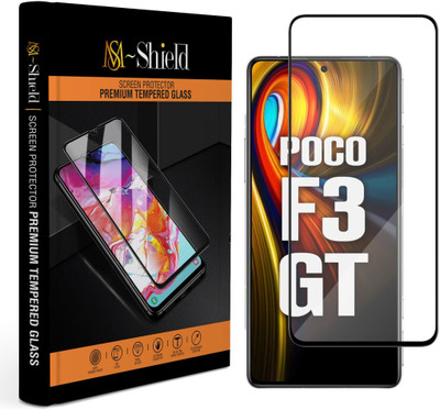 MS-Shield Edge To Edge Tempered Glass for POCO F3 GT(Pack of 1)