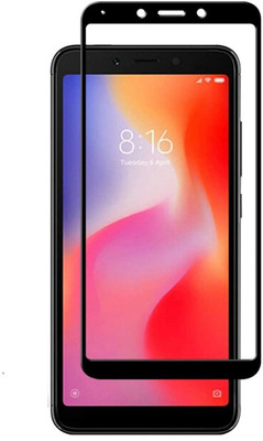 kentop Edge To Edge Tempered Glass for Mi Redmi 6A(Pack of 1)