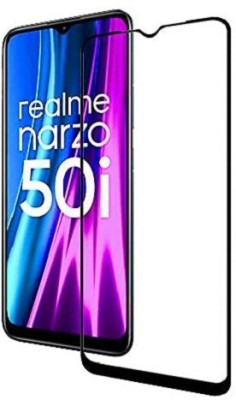 kentop Edge To Edge Tempered Glass for Realme Narzo 50i(Pack of 1)