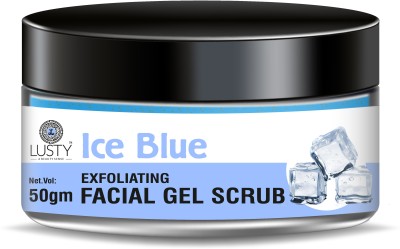 LUSTY A BEAUTY SENSE Gel Scrub For Face & Body Suitable For Women & Men (Ice Blue-50gm) Scrub(50 g)