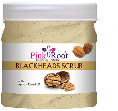 PINKROOT Blackheads Scrub with Apricot Kernel oil 500ml Scrub(500 g)