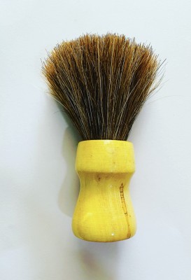 Romer-7 Brown Premium Natural Hair  with Wood Handle Shaving Brush