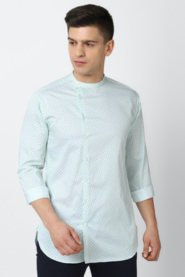 VAN HEUSEN Men Printed Casual Blue Shirt