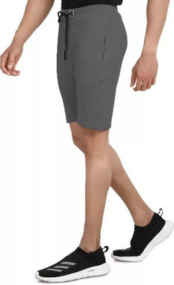DEEDAT Solid Men Grey Regular Shorts