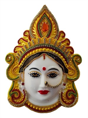 Anu Art And Craft ANU ART AND CRAFT LAXMI MUKHOTA/FACE/MUKUT YELLOW-01 Decorative Showpiece  -  15 cm(Plastic, Yellow)