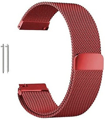 Speeqo 20mm Metal Magnetic Watch Belt Milanese Loop (CHECK MODEL LIST) Smart Watch Band Smart Watch Strap(Red)