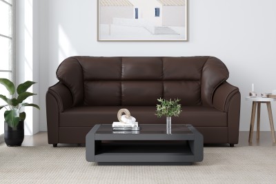 Artesia 3 Seater Sectional Leatherette Sofa Leatherette 3 Seater SofaFinish Color - Brown Pre-assembled