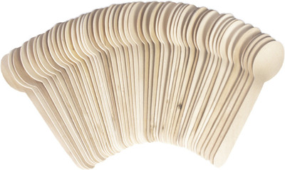 Flipkart Supermart NA Disposable Wooden Table Spoon Set(Pack of 50)