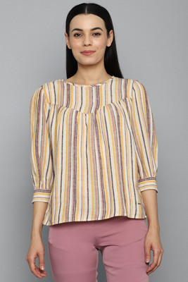 Allen Solly Casual Striped Women Multicolor Top