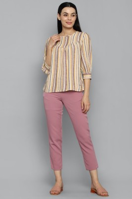 Allen Solly Casual Striped Women Multicolor Top