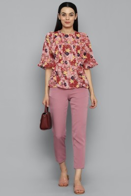 Allen Solly Casual Printed Women Pink Top