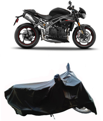 Wegather Two Wheeler Cover for Triumph(Speed Triple BS6, Black)