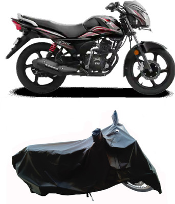 Wegather Two Wheeler Cover for TVS(Victor BS6, Black)
