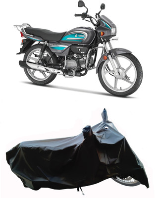 Wegather Two Wheeler Cover for Hero(Splendor Plus, Black)
