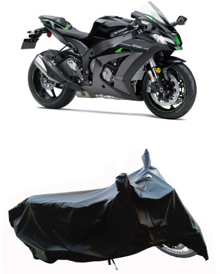 Wegather Two Wheeler Cover for Kawasaki(Ninja ZX-10R SE BS6, Black)