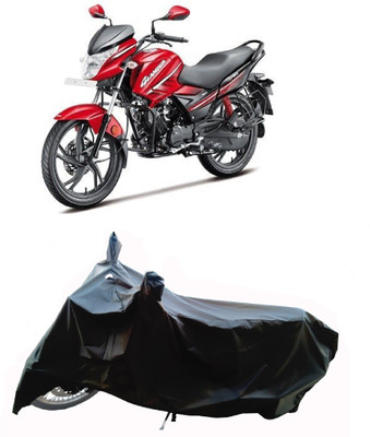 Wegather Two Wheeler Cover for Hero(Glamour i3s, Black)