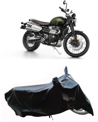 Wegather Two Wheeler Cover for Triumph(Scrambler 1200 BS6, Black)