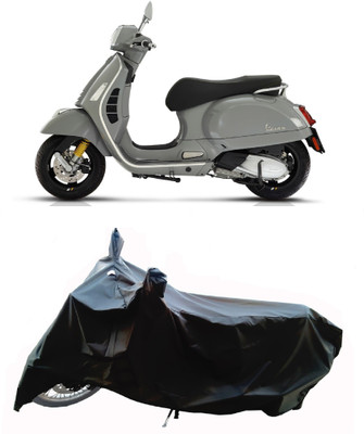 Wegather Two Wheeler Cover for Vespa(GTS 300 BS6, Black)
