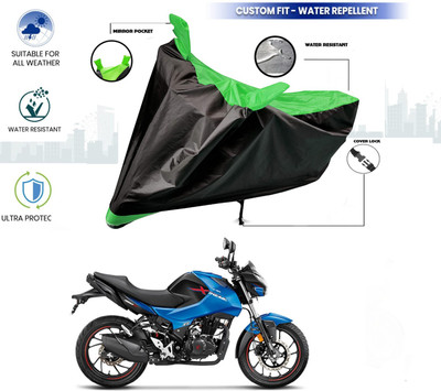 AutoGalaxy Waterproof Two Wheeler Cover for Hero(Xtreme, Green, Black)