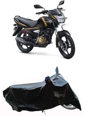 Wegather Two Wheeler Cover for TVS(Victor Premium BS6, Black)