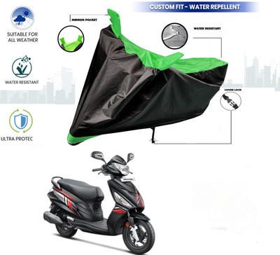 HWSXQAE Waterproof Two Wheeler Cover for Universal For Bike(Maestro Edge, Green, Black)