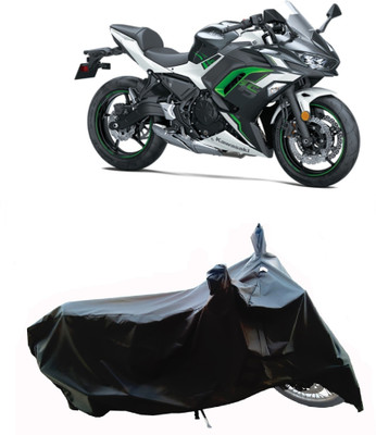 Wegather Two Wheeler Cover for Kawasaki(Ninja 650 BS6, Black)