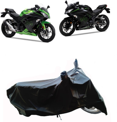 Wegather Two Wheeler Cover for Kawasaki(Ninja 300 BS6, Black)