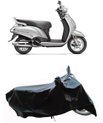 Wegather Two Wheeler Cover for Suzuki(Access 125, Black)