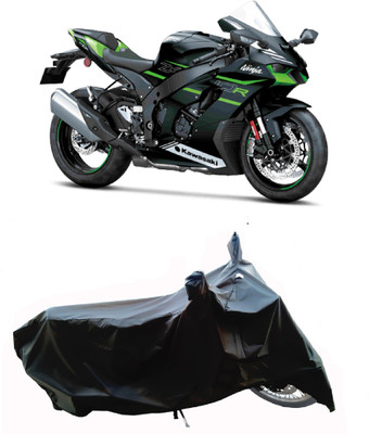 Wegather Two Wheeler Cover for Kawasaki(Ninja ZX-10R BS6, Black)