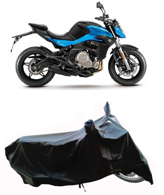 Wegather Two Wheeler Cover for CFMoto(650 NK BS6, Black)