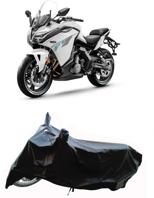 Wegather Two Wheeler Cover for CFMoto(650GT BS6, Black)