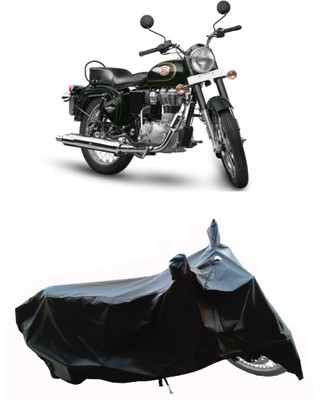 Wegather Two Wheeler Cover for Royal Enfield(Standardv BS6, Black)