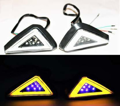 Gogna Mart Side NA Indicator Light for Bajaj, Kawasaki, Honda CBF 125(Blue)