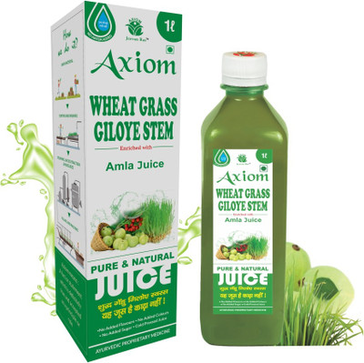 AXIOM Wheatgrass Giloye Stem Juice, Helpful For Detoxify The Body�(Pack of 2, 2000 ml)