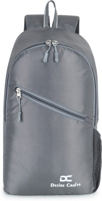 DEZiRE CRAfTS DC Stylish LightWeight Trekking, Hiking Casual Student Tution Bag for Boys Girls 14 L Backpack(Grey)
