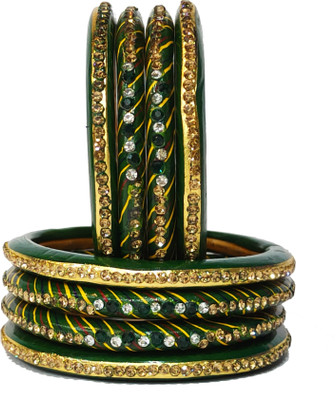 Lahthi Wala Lac Bangle Set(Pack of 8)