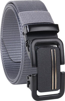 SunShopping Men & Women Casual Grey Nylon Belt