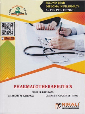 PHARMACOTHERAPEUTICS - Second Year Diploma Pharmacy (SYDPharm) - PCI's ER 2020 Syllabus  - PHARMACOTHERAPEUTICS - Second Year Diploma Pharmacy (SYDPharm) - PCI's ER 2020 Syllabus with 1 Disc(Paperback, Sunil R. Bakliwal, Dr. Anoop M. Kasliwal, Dr. Satish A. Polshettiwar)
