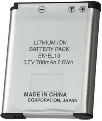 Efoxi EN EL19 EN-EL19 Battery for Nikon Coolpix S100 S2500 S2600 S3100 S3200 S3300  Camera Battery Charger(White)
