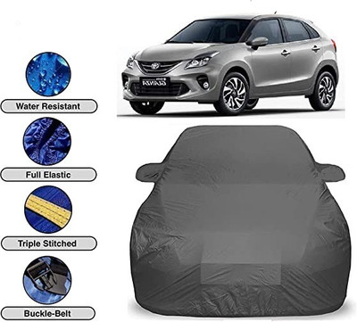 Anlopeproducts Car Cover For Toyota Glanza G CVT (With Mirror Pockets)(Grey)
