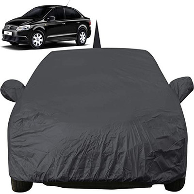 Anlopeproducts Car Cover For Volkswagen Polo Cross (With Mirror Pockets)(Grey)