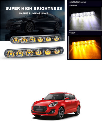 PECUNIA Car LED Strip Interior Ambient Lighting Daytime Running Light X142 Headlight Car LED (12 V, 12 W)(Swift, Universal For Car, Pack of 2)