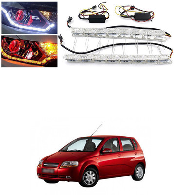 PECUNIA Car LED Strip Interior Ambient Lighting Daytime Running Light X300 Headlight Car LED (12 V, 12 W)(Aveo UVA, Universal For Car, Pack of 2)