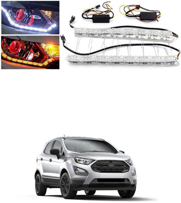PECUNIA Car LED Strip Interior Ambient Lighting Daytime Running Light X274 Headlight Car LED (12 V, 12 W)(Ecosport, Universal For Car, Pack of 2)